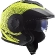 Motorcycle Helmet Jet Double Visor Ls2 OF570 VERSO Spin Yellow Fluo Matt
