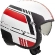Motorcycle Helmet Jet Vintage VINTAGE EVO BL8 BM Premier Fiber White Matt Red White