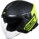 Motorcycle Мотошлем Jet Origin PALIO 2.0 Scout Fluo Yellow Glossy Black