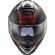 Ls2 FF800 STORM 2 NERVE Full Face Motorcycle Helmet Black Red Matt