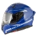 NZI Go Rider Stream Solid Full Face Helmet Nouveau Blue Y