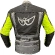 Motorcycle Jacket in Berik 2.0 Technical Fabric NJ-203328 Adventure Touring Black Gray Yellow