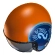 Hjc V30 Harvey Helmet Orange Light Blue Оранжевый