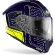 Full Face Motorcycle Helmet Double Visor Airoh SPARK Cyrcuit Blue Matt