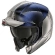 SHARK Evojet Dual Blank Modular Helmet Matte Silver / Blue / Silver