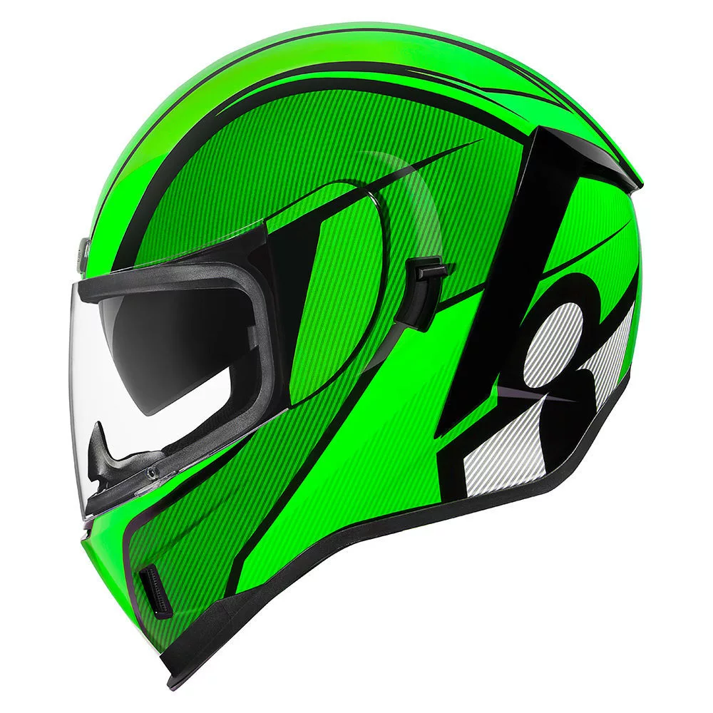 Icon Airform Conflux зеленый мотошлем